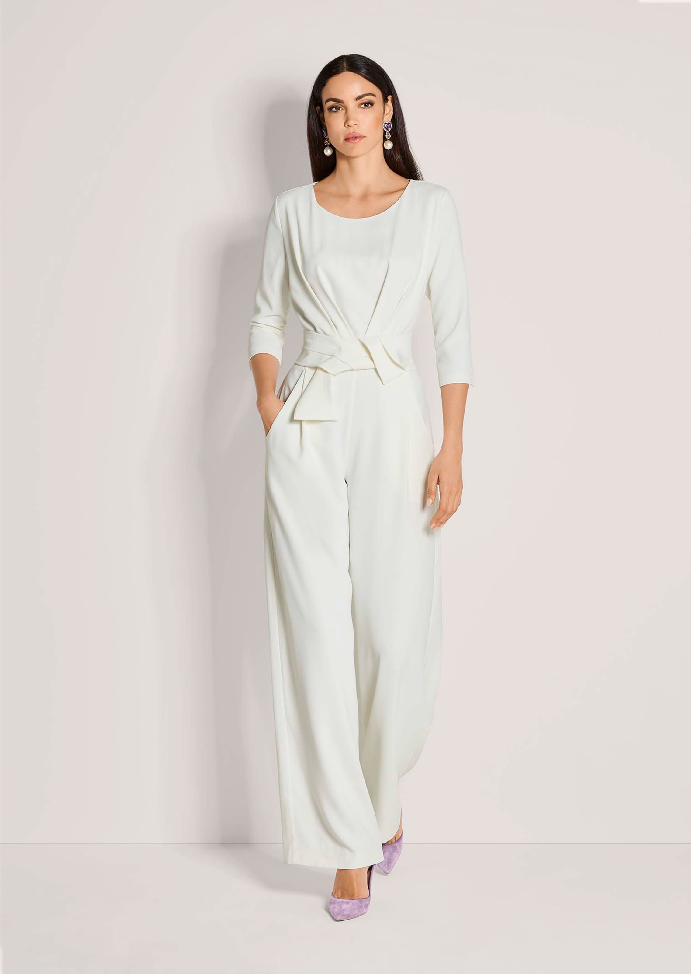 Overall mit weitem Bein und Bindeband