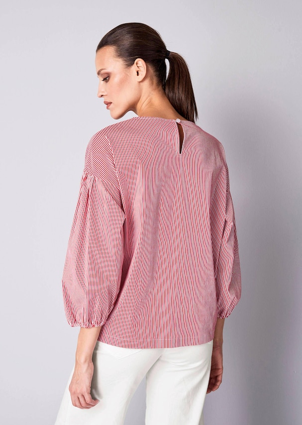 Streifenbluse mit Rundhalsausschnitt 2