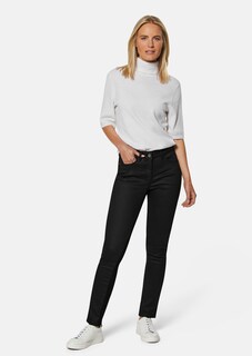 Slim fit stretch jeans with decorative embroidery thumbnail 2