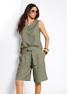 Highwaist-Bermudas aus Leinen thumbnail 7
