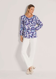 Bluse mit Rundhalsausschnitt thumbnail 2