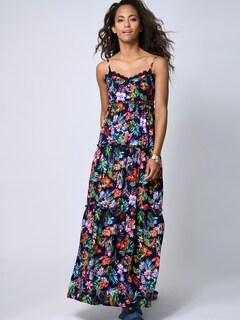 Kleid mit Volants und allover Blumendruck thumbnail 6