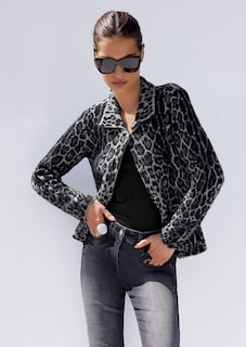 Trendstarke Strickjacke mit Leoparden-Muster thumbnail 1