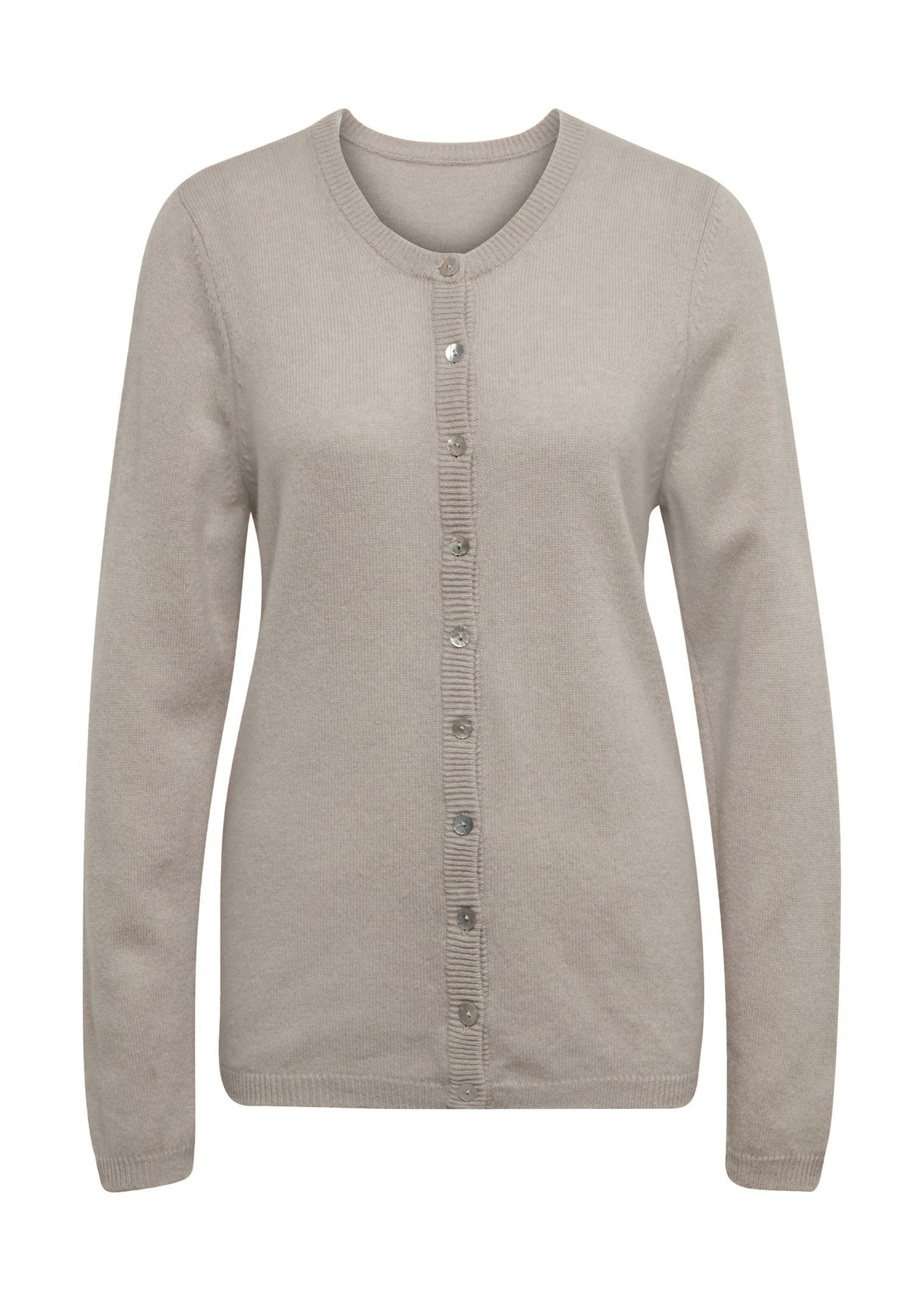 Cardigan en cachemire - beige - Gr. 52 de Goldner Fashion