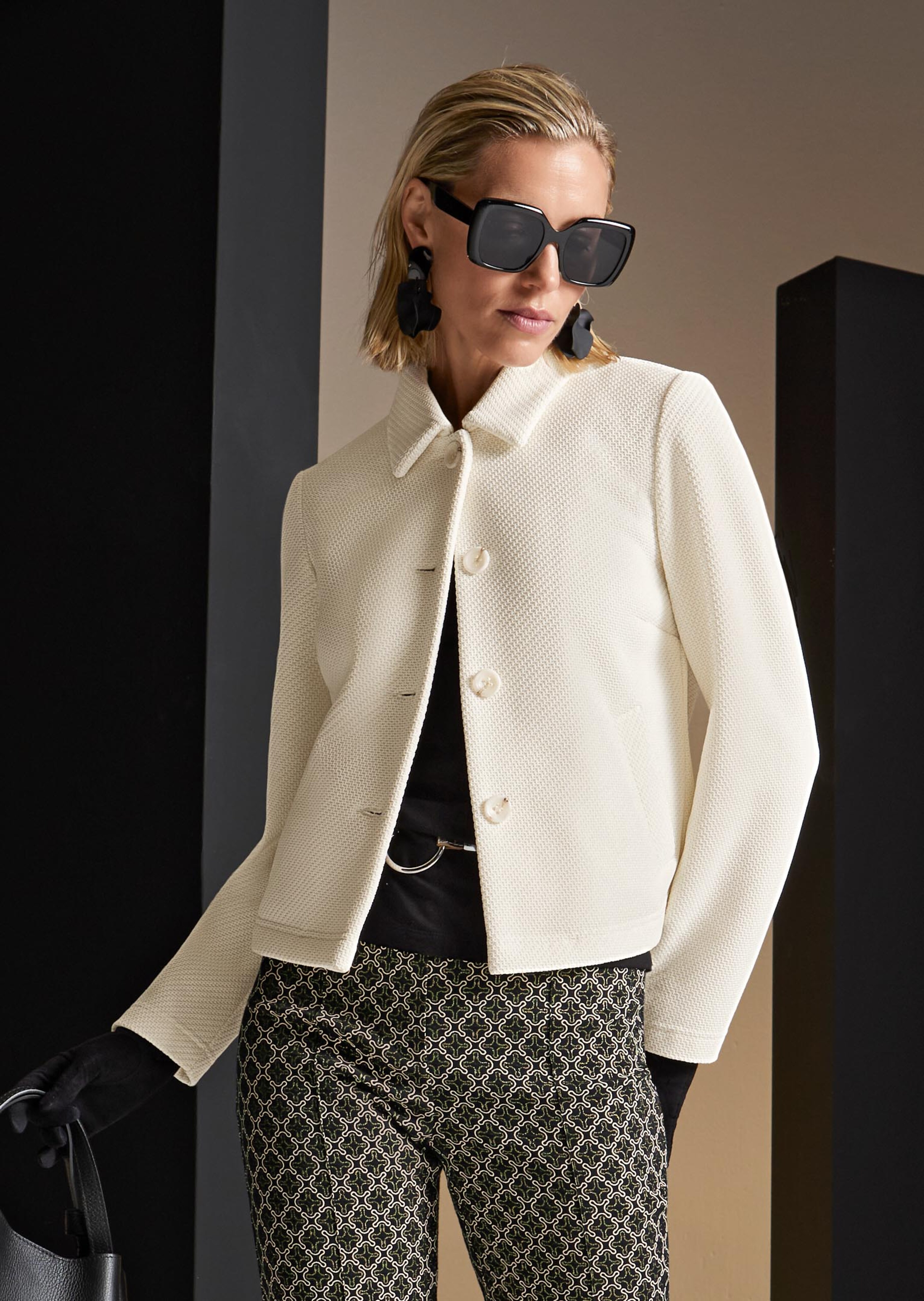 Veste polyvalente en jersey structuré