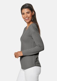 Oversize-Pullover mit Flechtmuster thumbnail 4