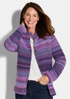 Strickjacke mit Multicolor Ringeloptik thumbnail 1