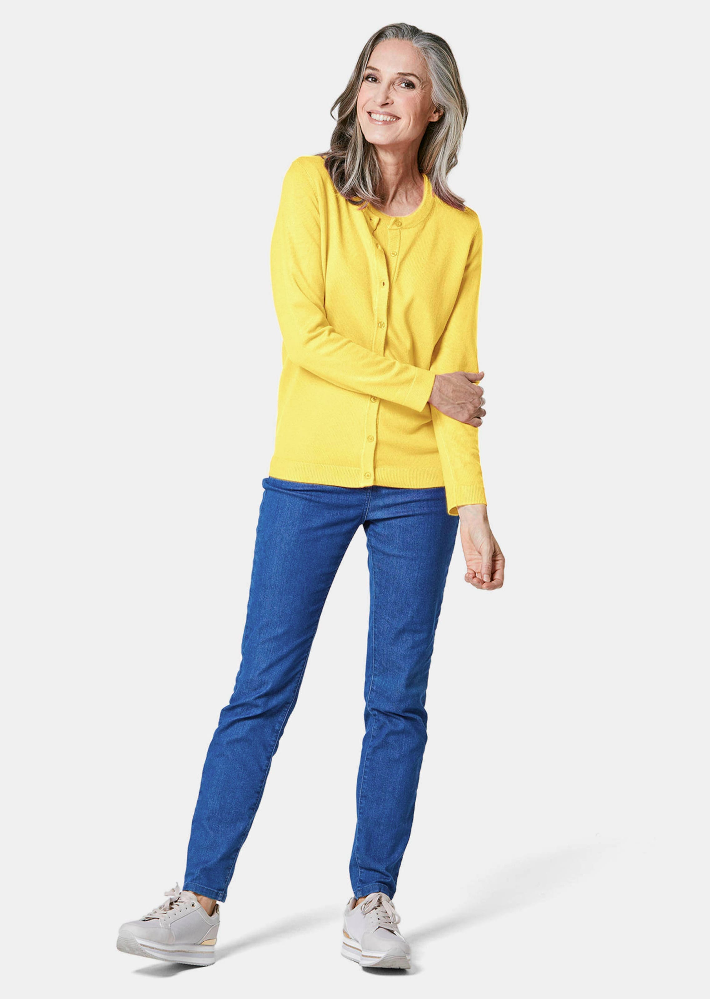 Ensemble en maille - jaune - Gr. 48 de Goldner Fashion