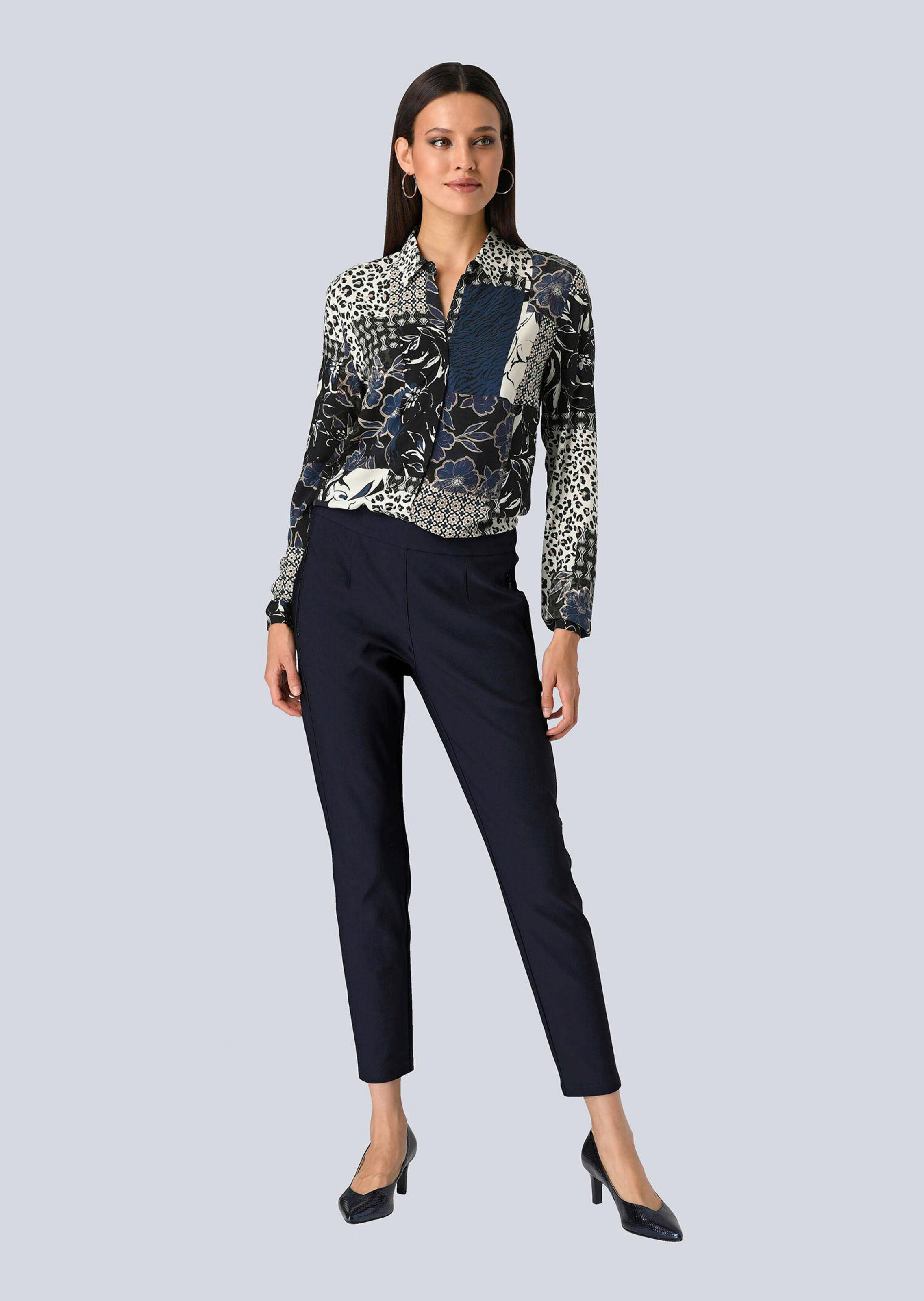 Bluse mit Patchwork-Druck 1