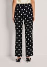 Polka-dot broek met wijde pijpen thumbnail 3