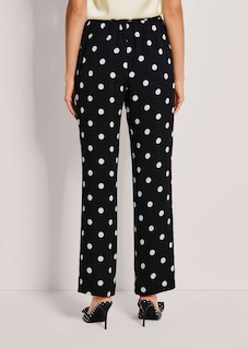 Polka-dot broek met wijde pijpen thumbnail 3