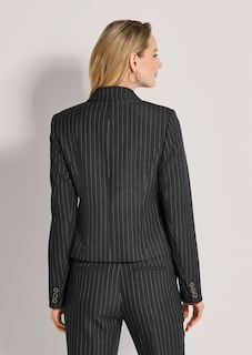 Nadelstreifen-Blazer in verkürzter Form thumbnail 3