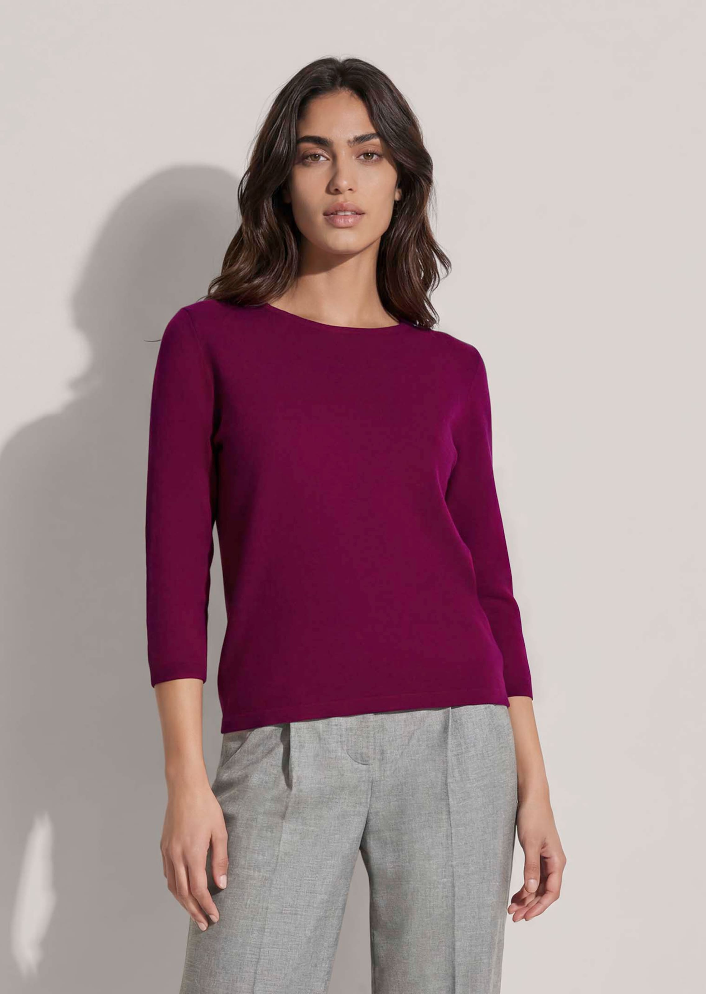 Pull en pur cachemire à manches 3/4