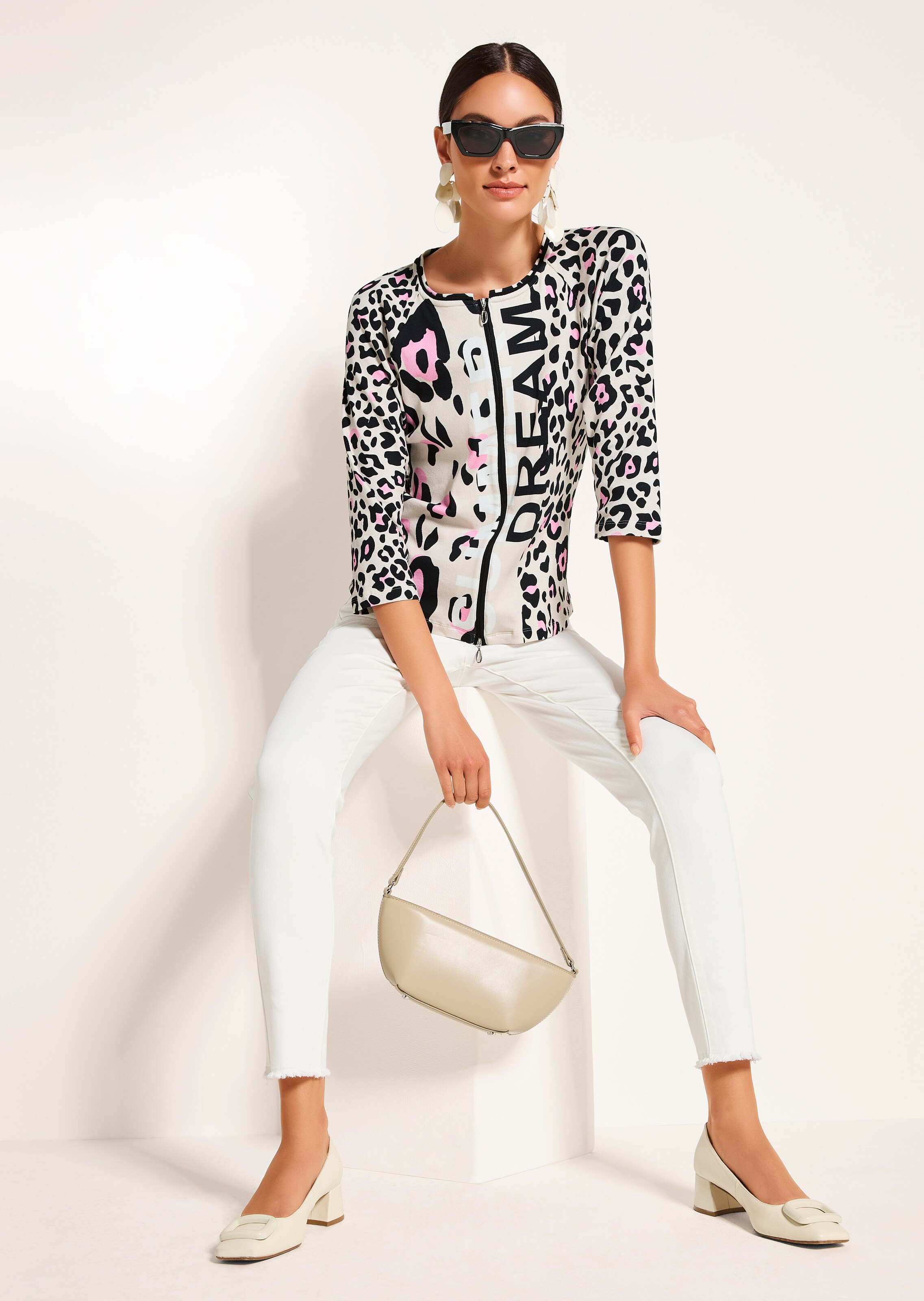 Shirtjacke mit Animalprint