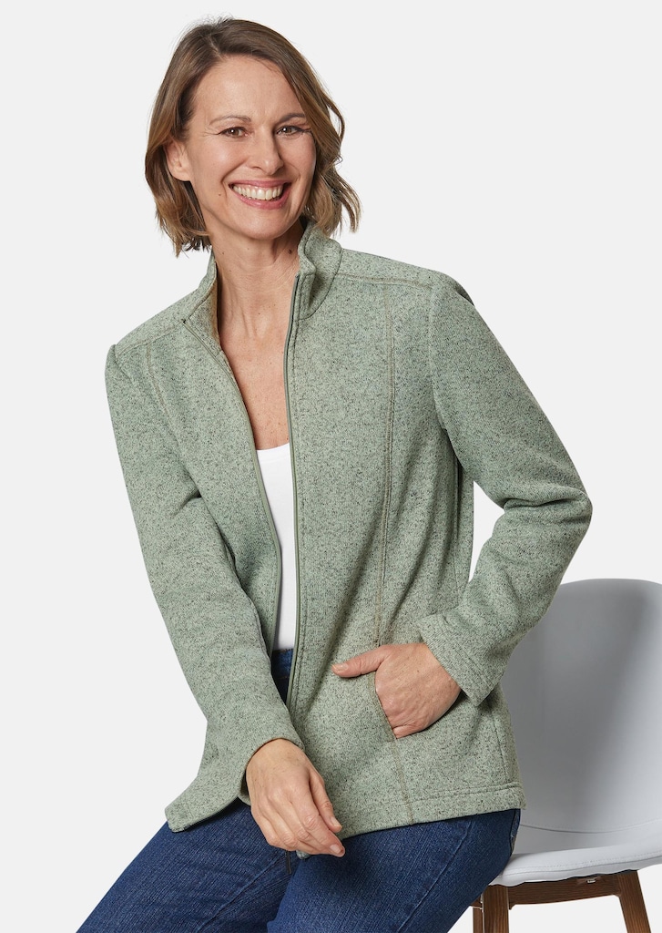 Kuschelweiche Strickfleece-Jacke