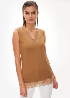 V-shaped jumper with a shiny effect and short sleeves thumbnail 2