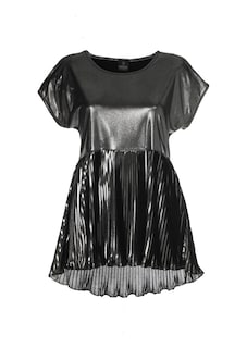 Metallic-Shirt mit Plissee thumbnail 1