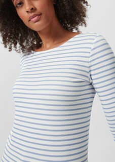 Striped shirt with 3/4 sleeves thumbnail 5
