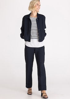 Kurzer Blouson mit Gummibündchen thumbnail 5