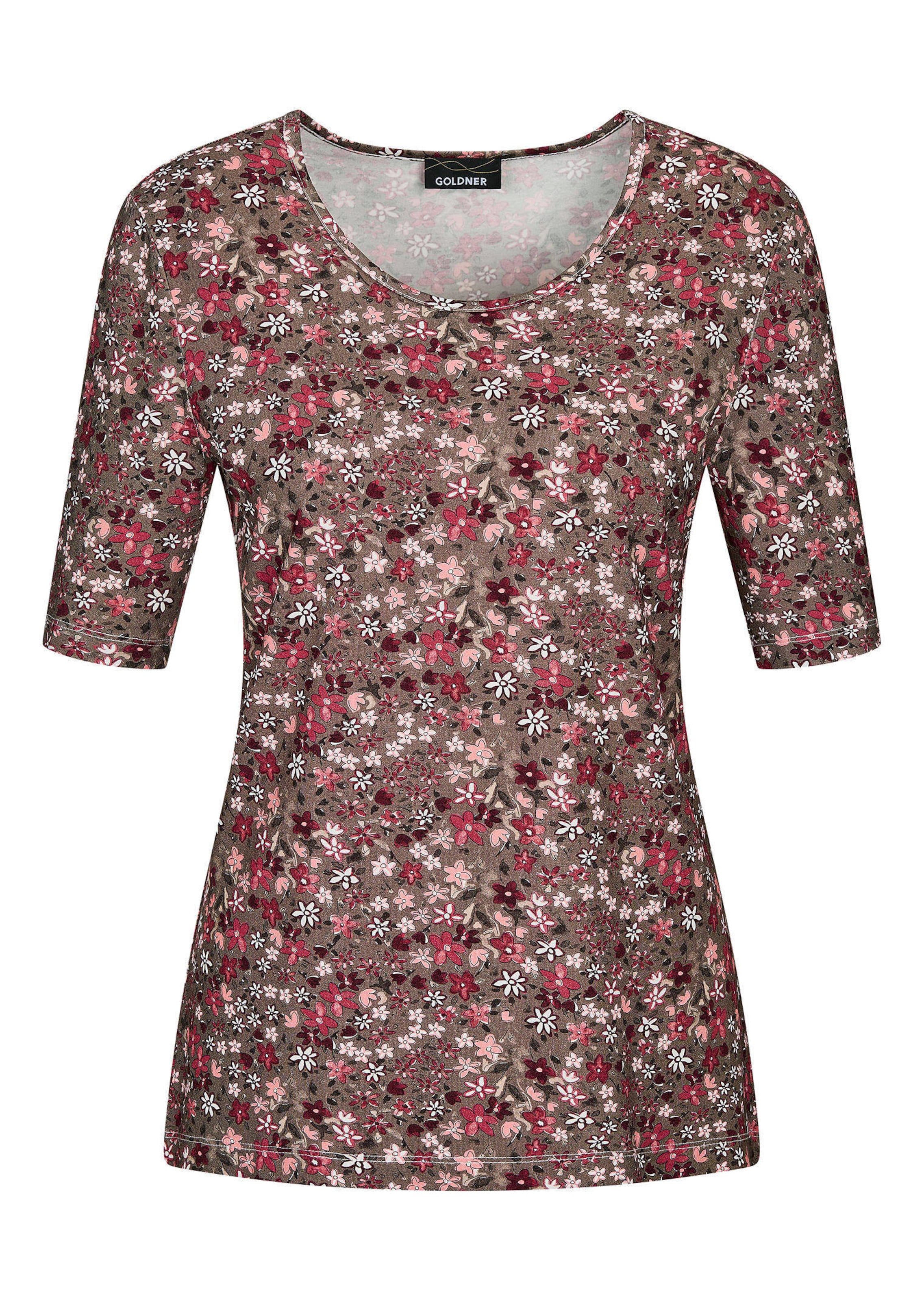 T-shirt en jersey avec imprimé mille-fleurs