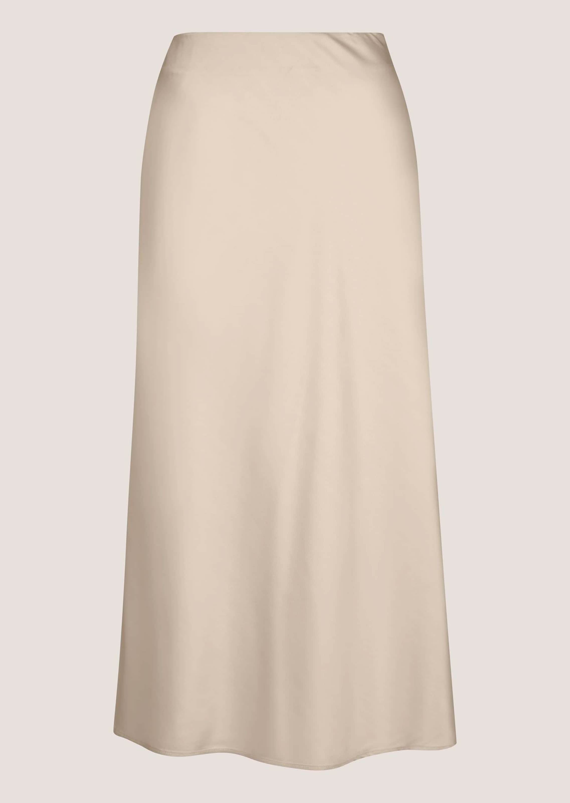 Jupe midi en satin fluide