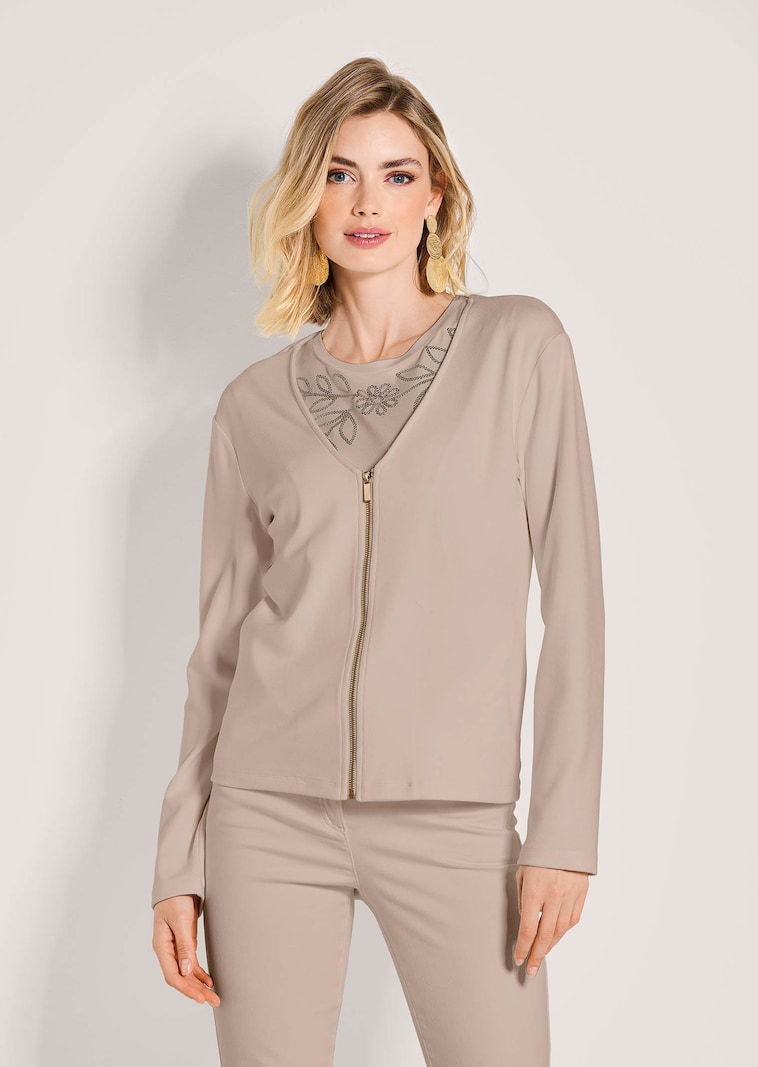 Sportiv-elegante Shirtjacke