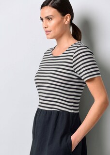 Jerseykleid mit Streifen thumbnail 7