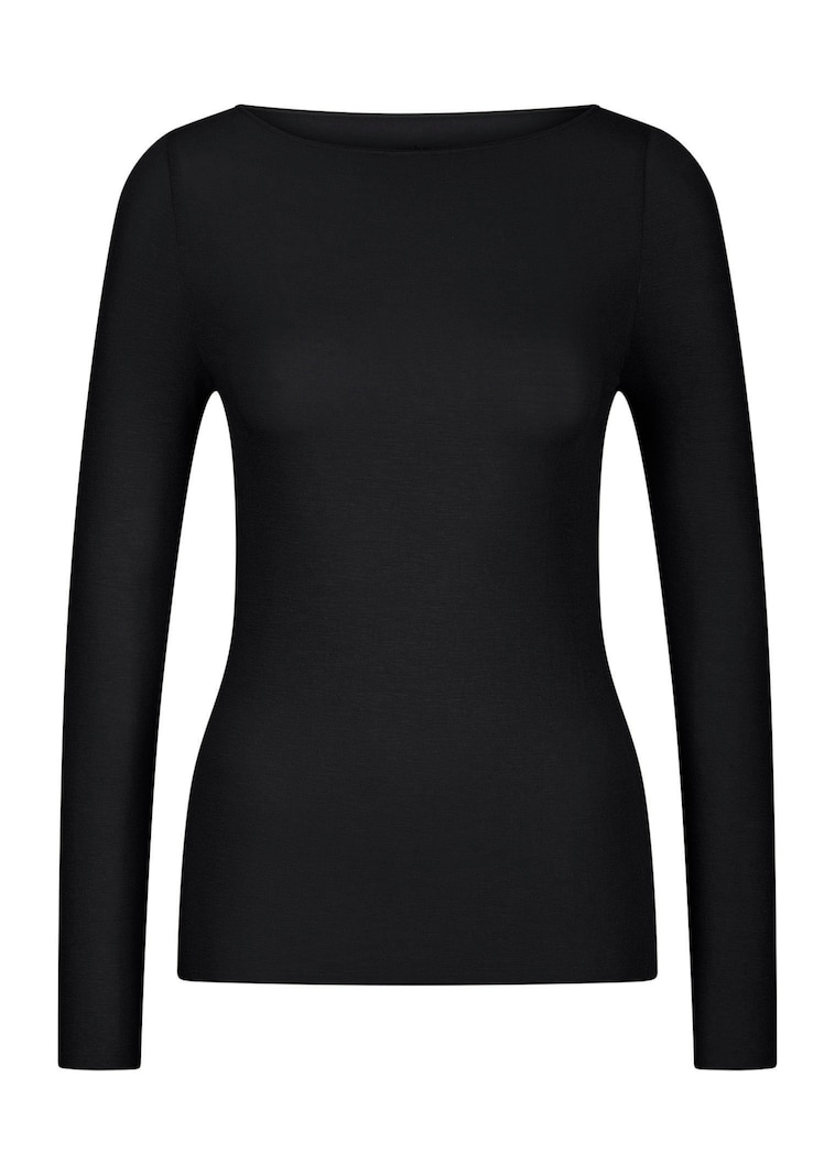 Shirt met lange mouwen en kasjmier