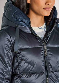 Wattierte Steppjacke mit Kapuze thumbnail 5