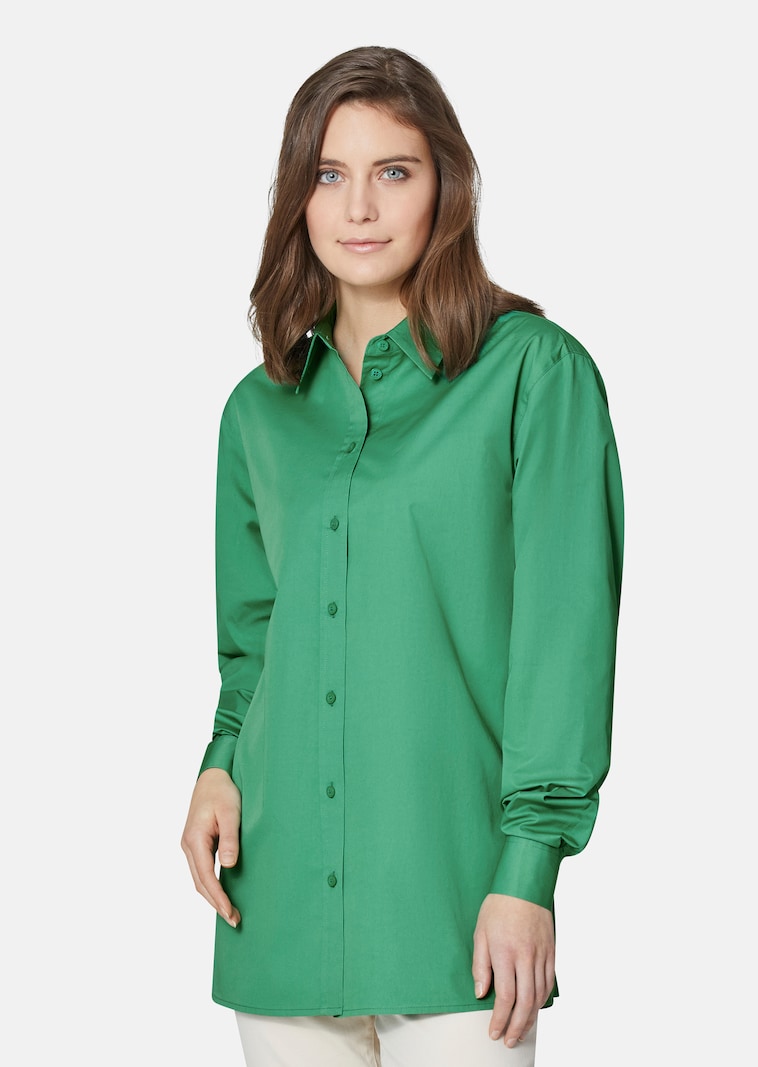 Hemdbluse in lässiger Oversized-Form