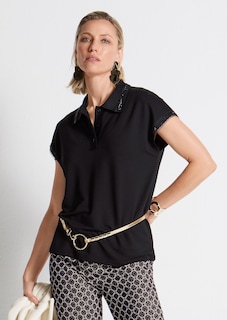 Poloshirt mit Spitzenkanten thumbnail 6