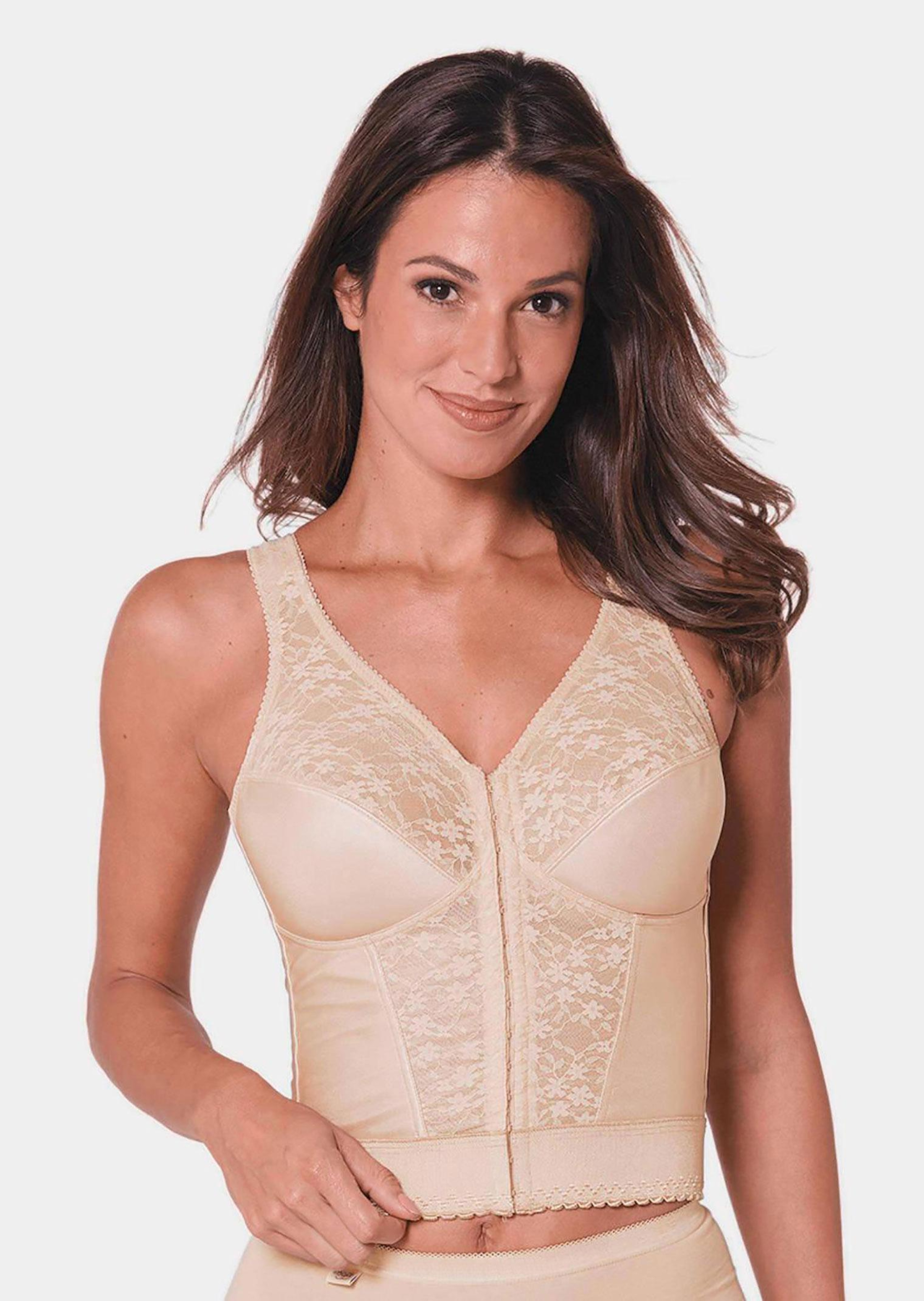 Bustier long avec fermeture à l'avant