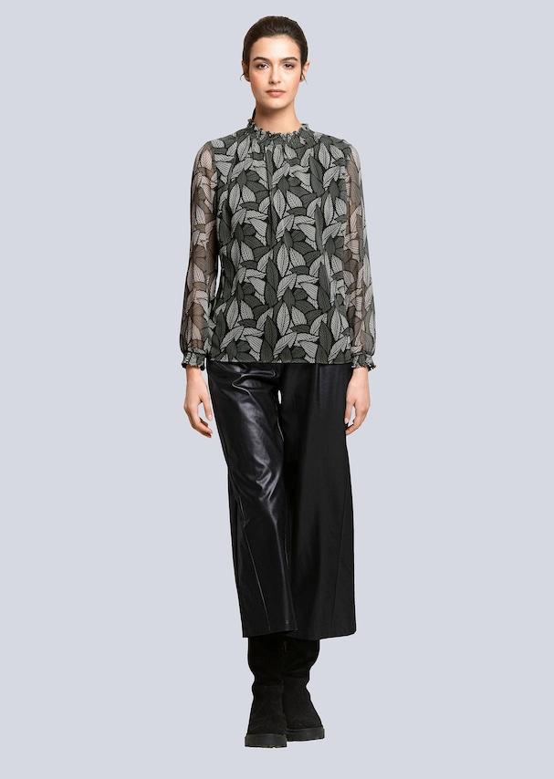 Culotte in modischer Lederoptik 1