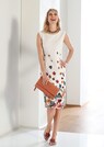 Farbenfrohes Jerseykleid mit feiner Struktur thumbnail 1