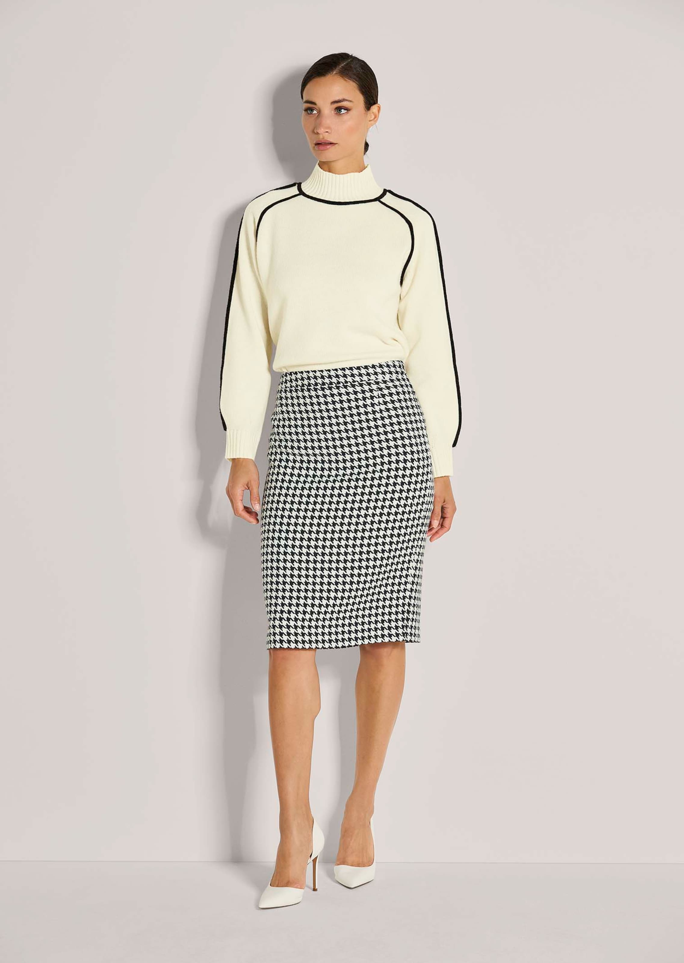 Lange kokerrok in tricot kakigroen La Redoute Collections | La Redoute