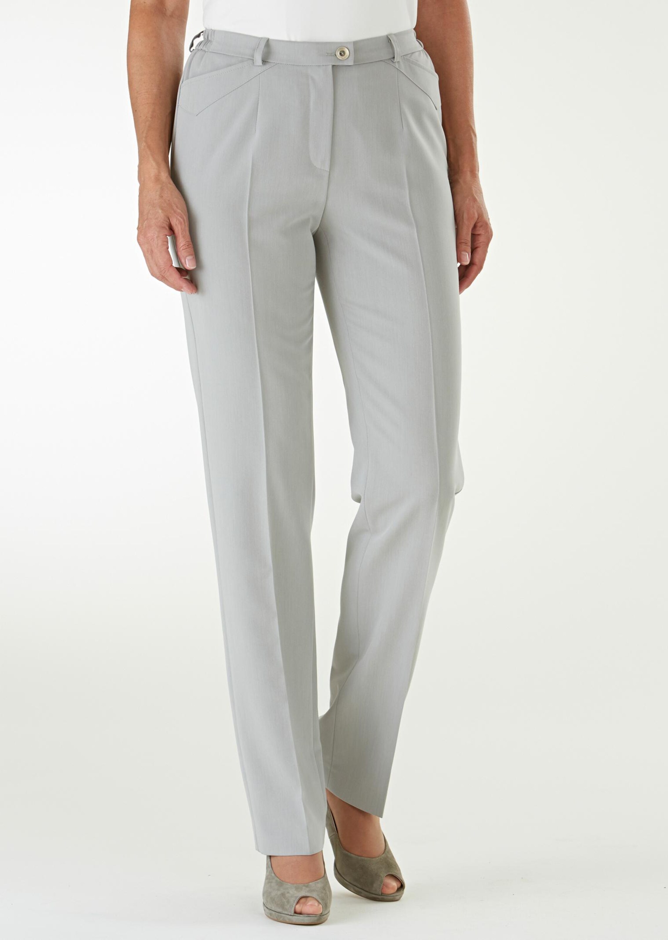 Pantalon en Professlan ANNA - gris pierre / chiné - Gr. 52 de Goldner Fashion