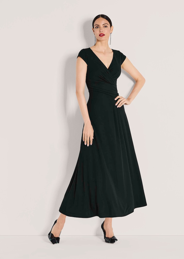 Midikleid in Wickeloptik