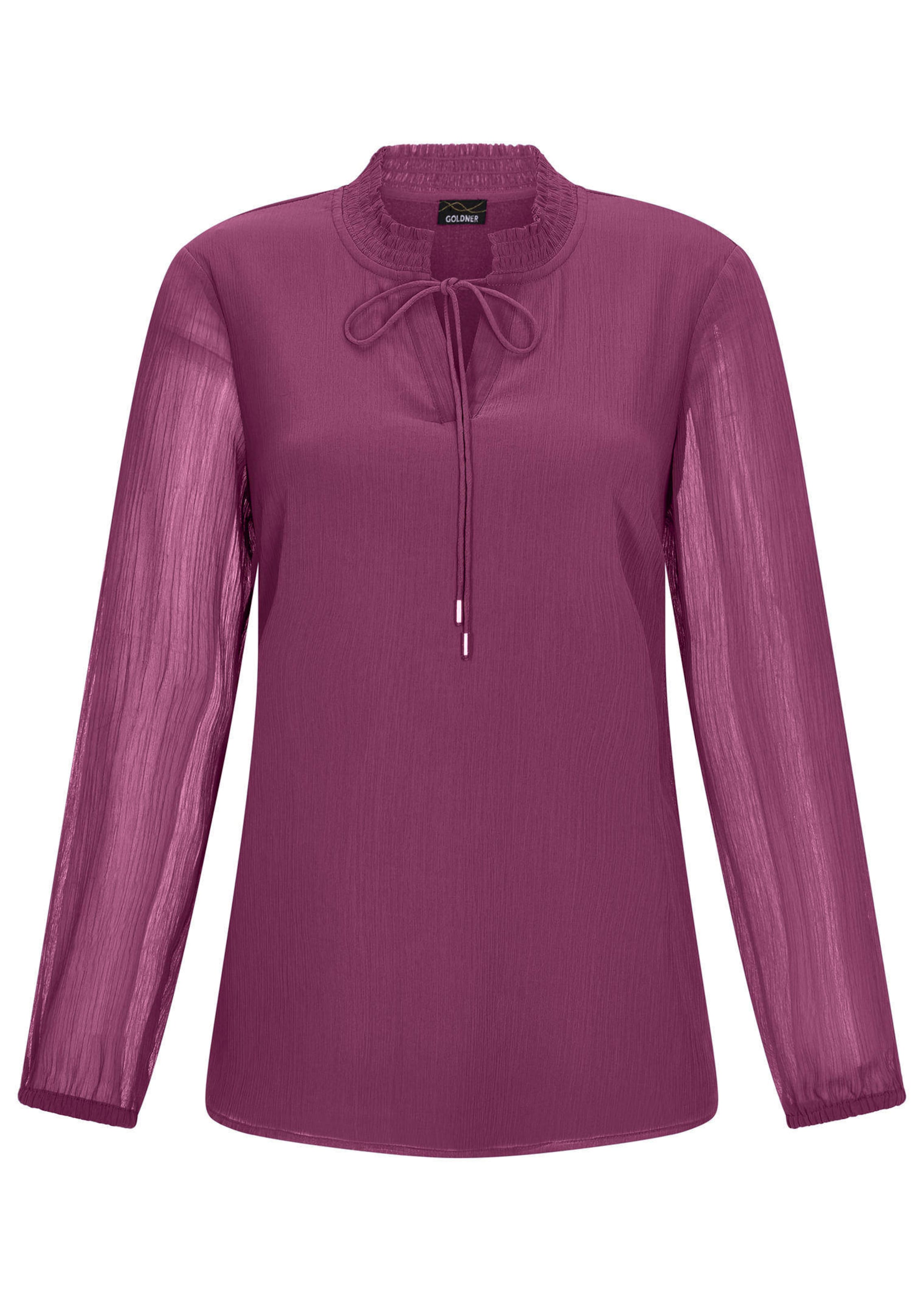 Chemisier en mousseline avec encolure féminine