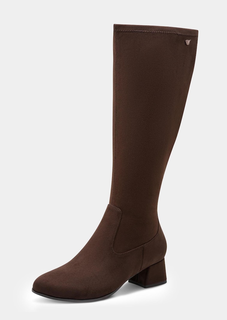 Bottes en daim velouté mat