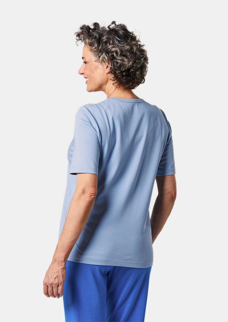 Edel-T-Shirt mit Rundhalsausschnitt