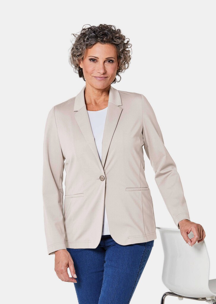 Lichte jersey blazer met uitstekende bewegingsvrijheid