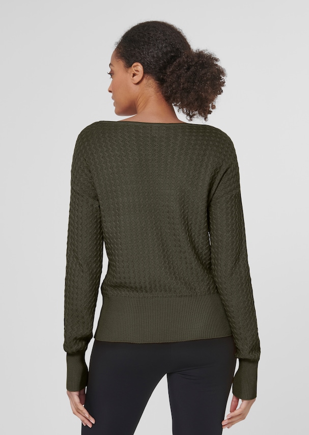 Textured jumper made from Supima Cotton 2