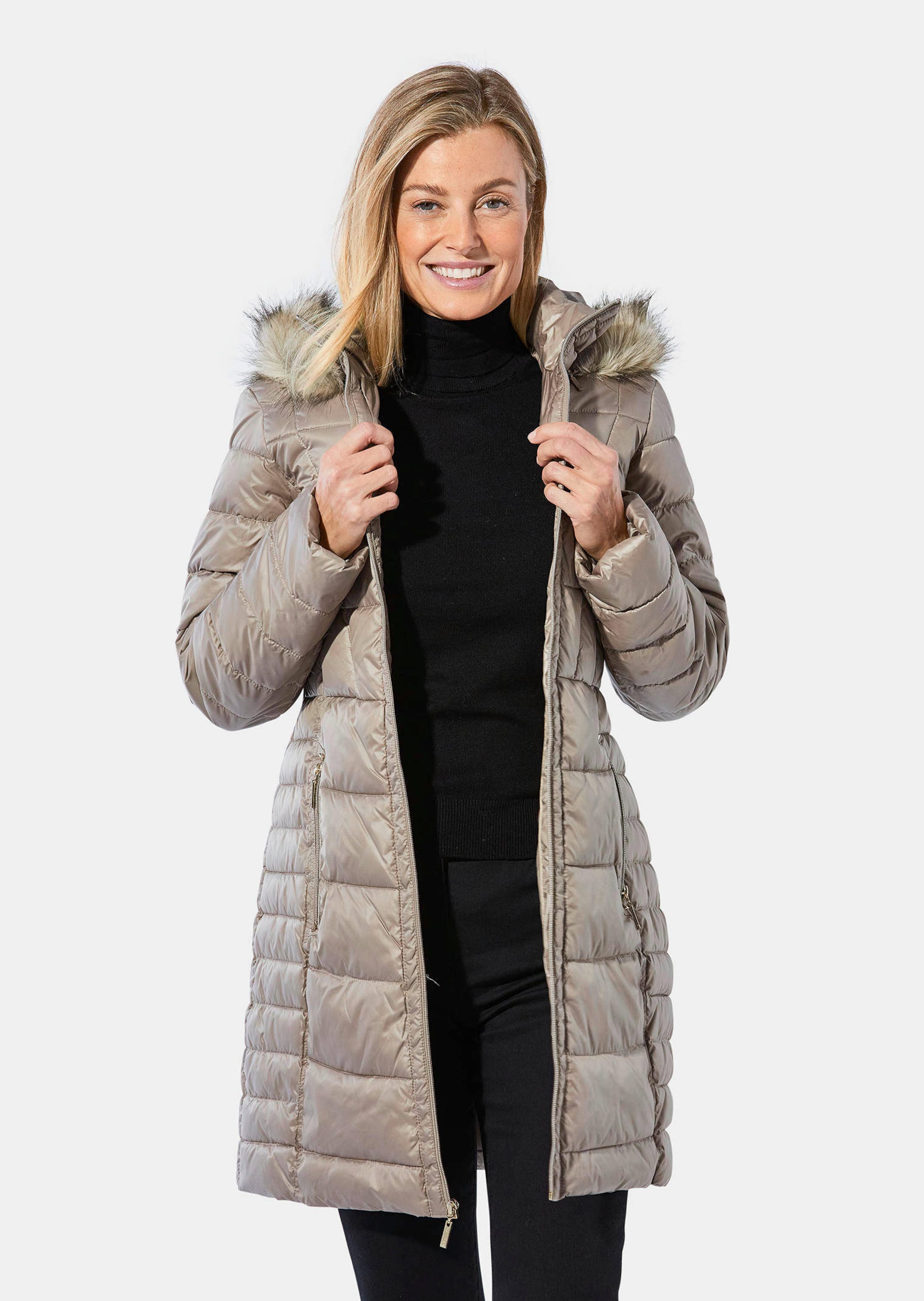 Steppjacke mit femininer Steppung