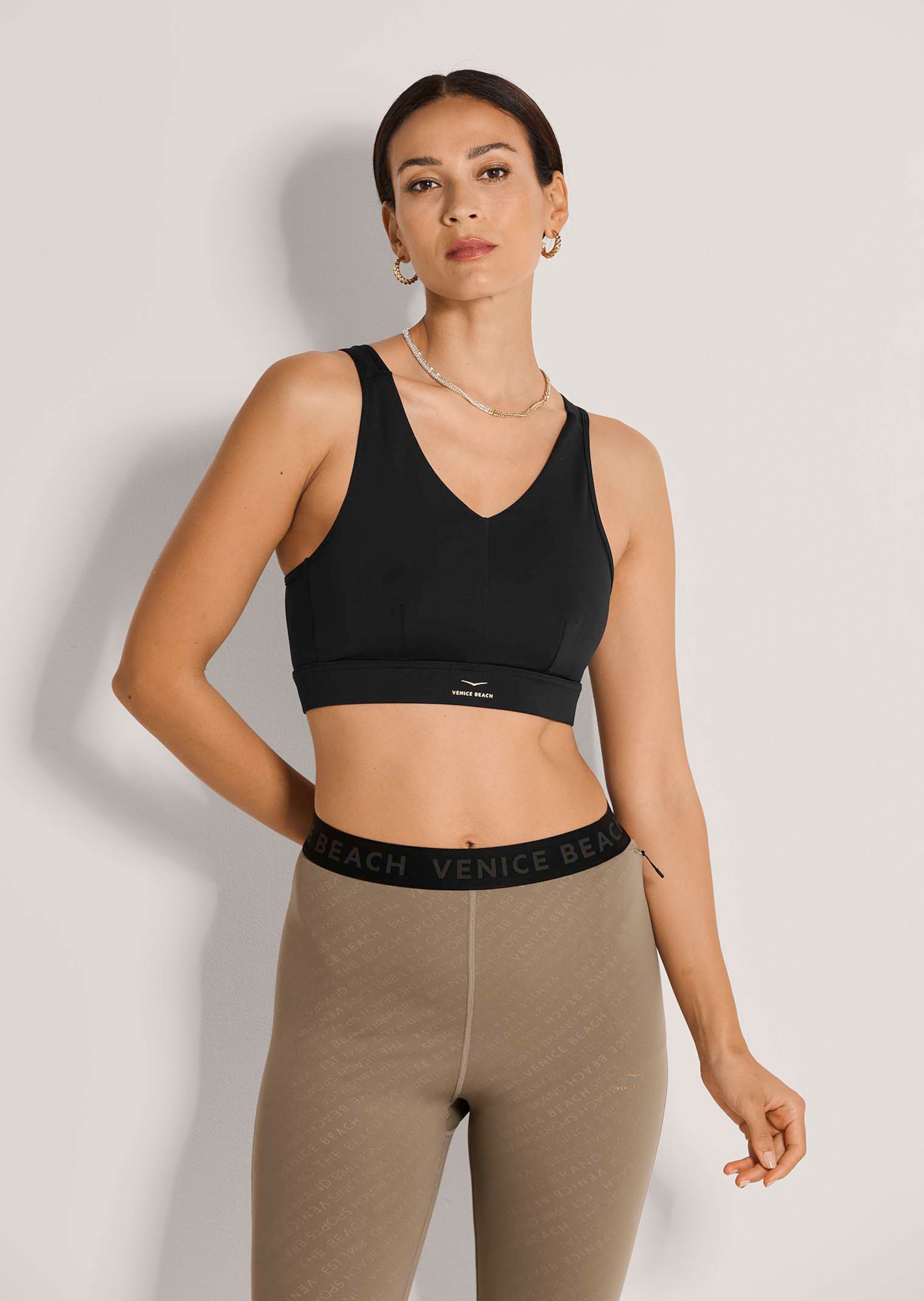 Sport-Bustier mit Animal-Print