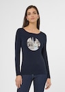 Long-sleeved shirt with print thumbnail 1