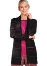 Cardigan long avec motif ajouré thumbnail 1