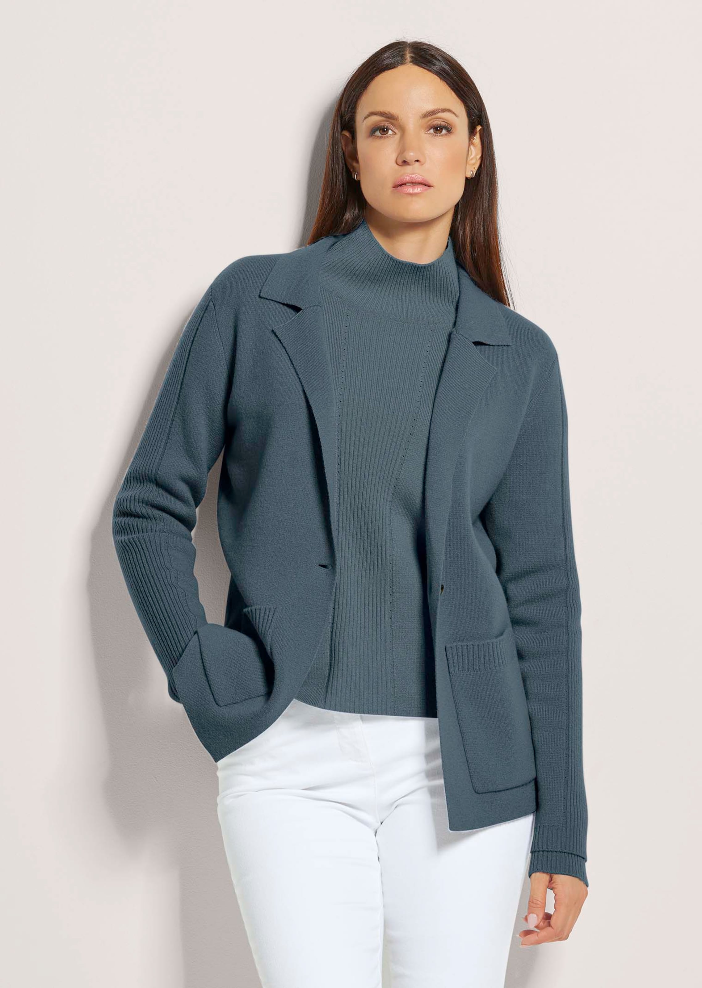 Strickblazer mit Kaschmir