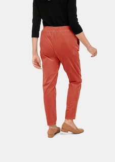 Corduroy broek met elastische tailleband thumbnail 3