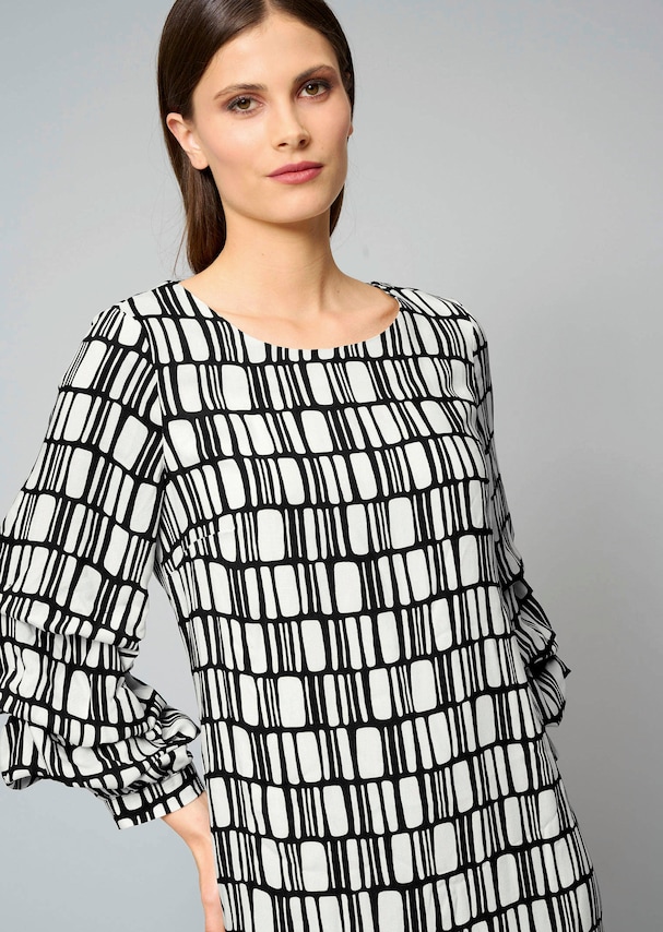Kleid mit gerafften Ärmeln 4