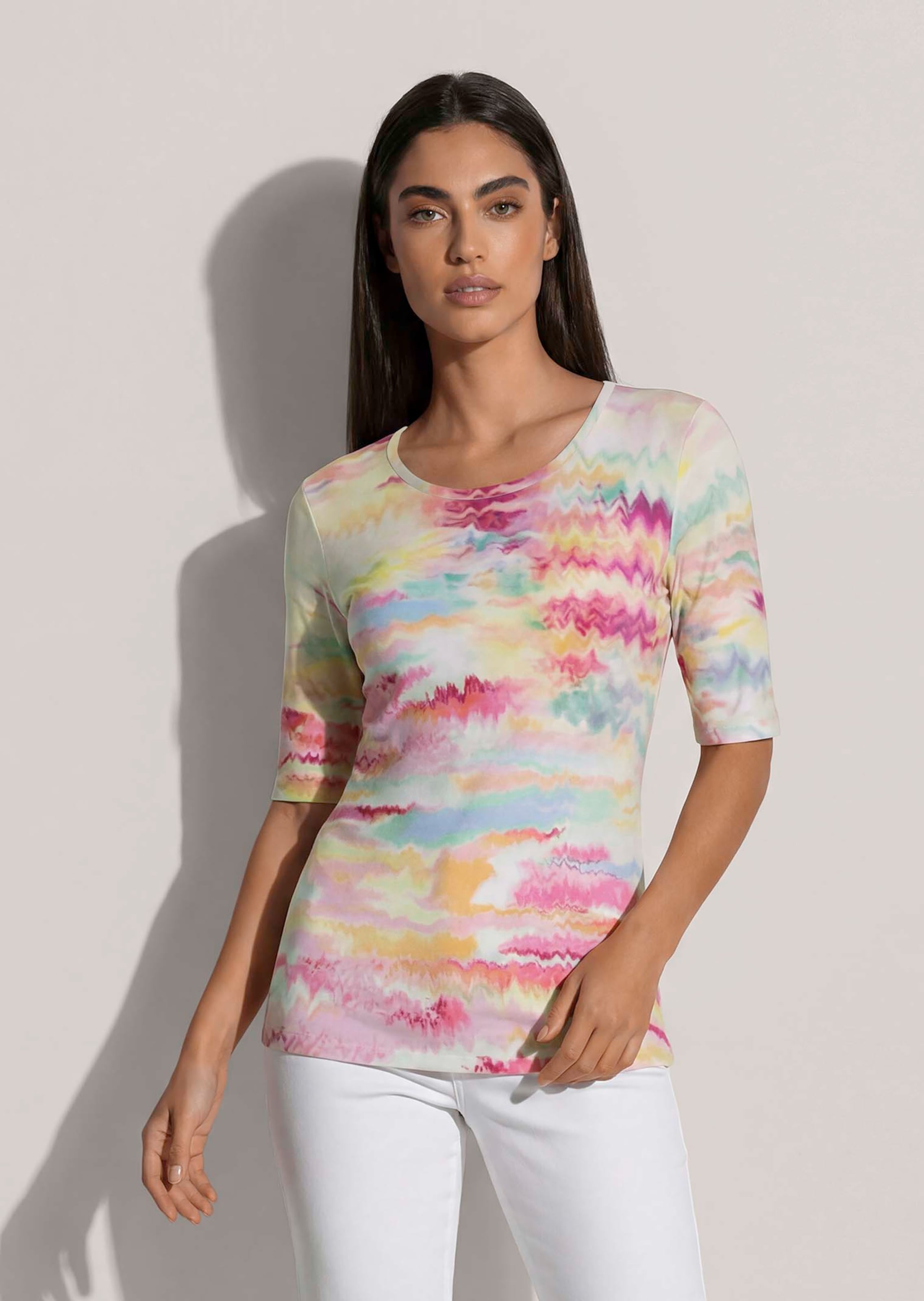 T-shirt à l'aspect aquarelle